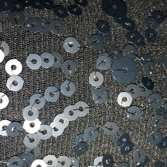 Max Studio - Sequinned Black Shear Top - Size 2X - Picture 5 of 8